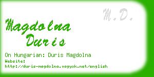 magdolna duris business card